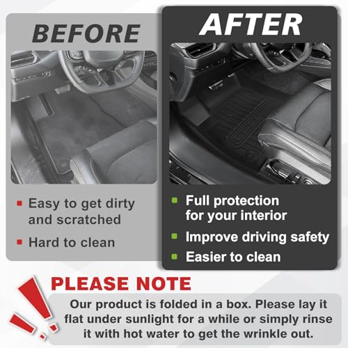TripleAliners All-Weather Mats Compatible with 2026 2025 2024 Dodge Charger EV Accessories Floor Liners Trunk Cover Custom Fit TPE Heavy-Duty Liners (Floor Mats) - size: Charger EV | 2024+
