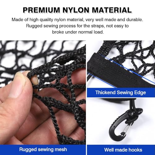Envelope Style Cargo Net for Toyota Sienna 2026 2025 2024 2023 2022 2021, 2025 Sienna Accessories Rear Trunk Mesh Cargo Net, Elastic Heavy Duty Nylon Mesh Storage Netting Organizer - size: Toyota Sienna