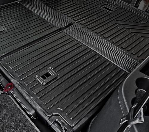 Cargo Mat with Backrest Mats for Volkswagen VW Atlas 6/7 Seats 2018-2025 2026 Car Mat Accessories(Not Fit Cross Sport), All Weather TPE Trunk Cargo Liner(Cargo Mat with Backrest Mats)