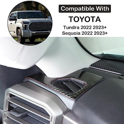 Car Dashboard Side Air Outlet Panel Trim Sticker Fit Toyot@a Tundra/Sequoia 2022-2024 Car Center Console Dashboard Side Air Vent Outlet Air-Conditioner Wind Frame Cover Protection Sticker Accessories - size: Dashboard Side Air Outlet Panel Trim Sticker