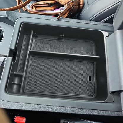 EDBETOS Center Console Organizer Compatible with 2023-2026 Honda Pilot, 2024 2025 2026 Ridgeline/Passport Insert Tray Secondary Storage Armrest Box ABS Plastic Material, Black - color: Black