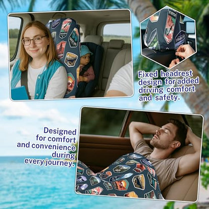 Car Seat Towel Cover After Gym, Car Seat Cover Towel – Sweatproof, Washable, Non-Slip Cover for Cars, SUVs (2 Pack, National Parks) - color: National Parks
