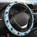 Cats Steering Wheel Cover for Women Elastic Rubber Steering Wheel Universal 15 Inch Fit for Cars, Auto, SUVs - color: Cats