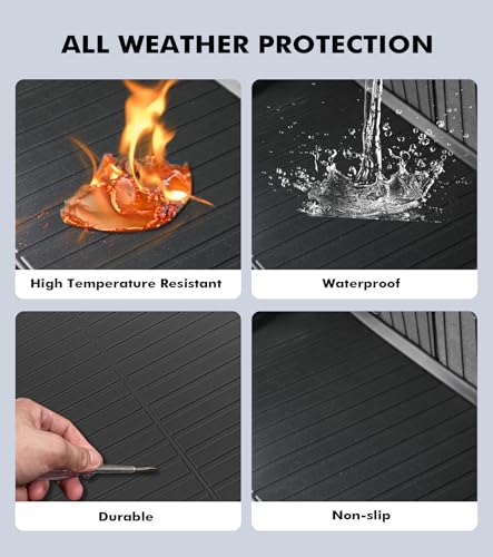 PM Auto Rear Upper Trunk Mat for 2020-2025 Tesla Model Y, Custom-Fit, All-Weather Protection, Non-Slip, Easy to Clean - color: Cargo Liner