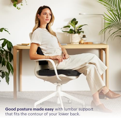 Purple Back Cushion | Pressure Reducing Grid Designed for Ultimate Comfort | Designed for Chairs, Gaming, and Travel | Made in The USA - size: Back