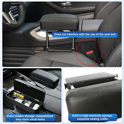 CDEFG Car Armrest Support Elbow Rest Pad Armrest Extender Console Storage Organizer Universal Fit for Most Cars