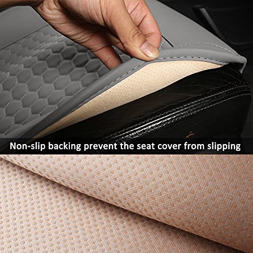 Black Panther Car Seat Cover, 1 Piece Universal Sideless Driver Seat Protector, Universal Fit 95% Vehicles, Without Lumbar Support (Gray) - color: 1 Piece Gray(without Lumbar Support)