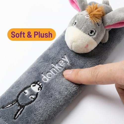 UNICOLD 2-Pack Ultra-Soft Short Plush Seatbelt Cover, Cute Animal Edition – Cloud-Like Shoulder Pad for a Comfy Ride for Adults & Kids (G-Donkey) - style: G-Donkey
