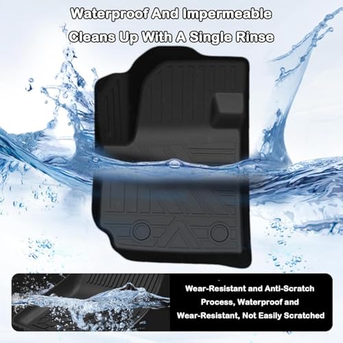 All Weather Floor Mats Compatible with 2015-2019 Hyundai Sonata, 3D TPE Rubber Full Cover Protection Car Mats Full Set Liners Black (2015-2019 Sonata) - color: 2015-2019 Sonata