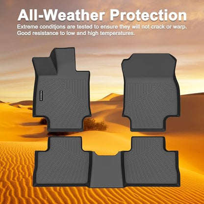 TPE Floor Mats for Toyota RAV4 2019-2025 All Weather Car Floor Liners Fit Toyota RAV4 Accessories Black - size: 2019-25|RAV4|floor mats