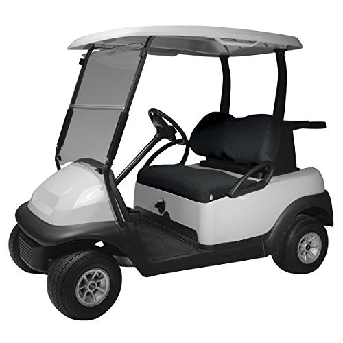 Classic Accessories Fairway Terry Cloth Golf Cart Seat Cover, Black - color: Black