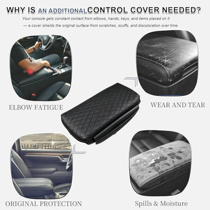 Center Console Cover for Toyota RAV4 2019-2023 2024 2025 Armrest Cover Center Console Pad Interior Accessories Car Armrest Seat Box Cover Protector with Pockets Storage Bag - size: Toyota RAV4 2019-2025