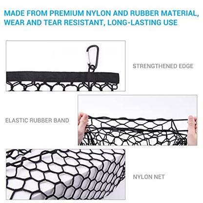 Truck Bed Cargo Net, Elastic Mesh Net Organizer Truck Bed Storage Net Organizer Envelope for Chevy Silverado & Ford F150/F250 Luggage Back Cargo (47x15.2 Inch)