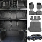 Floor Mats for Toyota Highlander 2020-2026 7 Seats - All Weather Floor Liners and Cargo Mat with Seatback Protector Highlander Accessories - style: 2020-2026 | for Toyota Highlander | Full Set