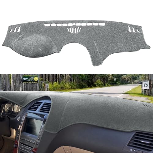 Dash Cover Mat Custom Fit for Lexus ES350 2007-2012, Dashboard Cover Pad Carpet Protector (Charcoal Gray) F117 - color: 07-12 Lexus ES350 Dark Gray