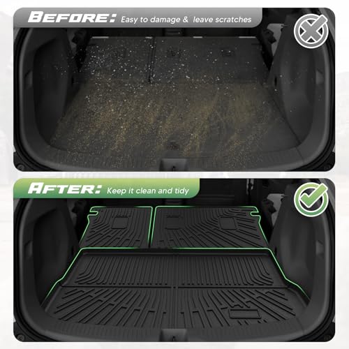 Bolt Floor Mats - Car Mats for Chevy Bolt EUV 2022-2024 (Not for Bolt EV), All Weather Full Set Cargo Liner with Backrest Mat for Bolt Accessories, Heavy Duty Waterproof, Black - size: 1)Chevy Bolt EUV 22-24 Full Set