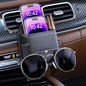 Car Air Vent Storage Bag Organizer Pocket, Sunglass Holder Car Mount Phone Holder Coin Key Card Case Organizer with Clip, Car Air Vent Phone Holder Coin Key Card Case Organizer. (Black)