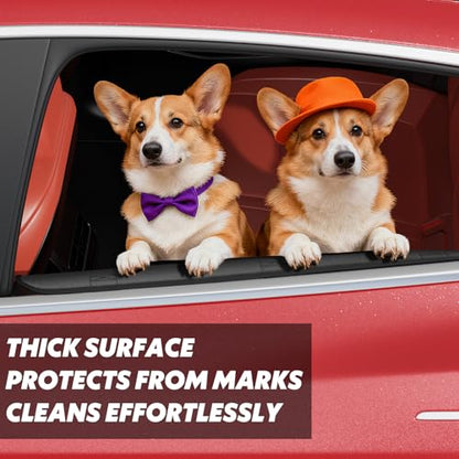 Surfcabin Dog Car Door Protector – 20% Larger Design for Sedans, Family Cars and Small SUVS, 2 Packs Thickened Waterproof Door Panel Covers, Protects Doors from Dog Scratching - size: Standard [Fit for Sedan/Family Car/Small SUV]
