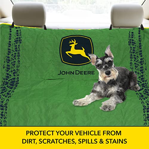 JOHN DEERE PET CAR SEAT COVER for DOGS & CATS. Licensed SEAT PROTECTOR for Construction, Tractors, John Deere Fans! Drive your PET in-style with the Pets First CARSEAT VEHICLE PROTECTOR