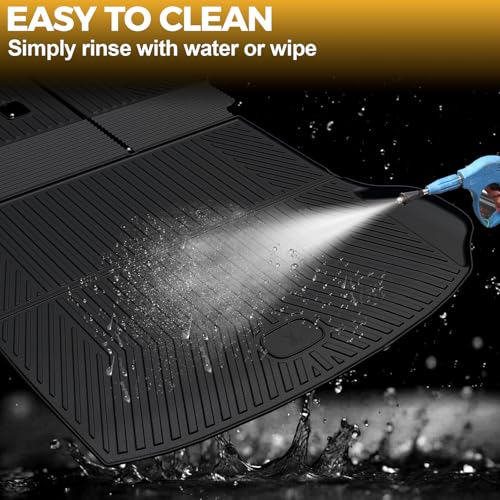 Cargo Mat for 2022-2025 2026 Jeep Grand Cherokee Accessories, Full Coverage All Weather Trunk Cargo Liner with Backrest Protectors (Include 4xe Not for L or WK)
