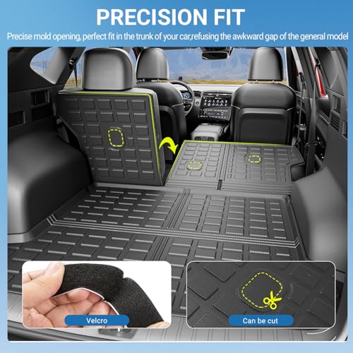 Cargo Liner Compatible with 2022-2026 Tucson Cargo Liner Backrest Mat TPE Back Seat Protector Replacement for 2022 2023 2024 2025 2026 Tucson Accessories (Rear Trunk Mat+Rear Backrest Mat) - color: Rear Trunk Mat+Rear Backrest Mat