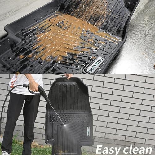 Floor Mats for Chevy Chevrolet Tahoe & GMC Yukon (Not XL) 2015-2020 & Trunk Mat & Backrest Mat TPE All Weather Protection Floor Liner & Cargo Liners Accessories (2015-20 Chevy Tahoe 7 Seats) - size: Chevrolet Tahoe 2015-2020 7 Seats Full Set Mat