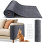 Cat Scratch Furniture Protector, Trimmable Self-Adhesive Carpet, DIY Climb Cat Scratcher Mat for Covering Cat Tower and Couch Protector from Cat Claws (78.7x15.8in Dark Gray) - color: Dark Gray