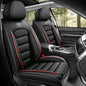 Car Seat Covers for Kia K5 2021-2026, Premium Nappa Leather, Waterproof, Anti-Slip, Full Coverage, Airbag Compatible, Breathable, All-Weather, Easy Install (2 Seats, Black&Red) - color: 2 Seats - Black&Red, size: Kia K5 2021-2026
