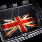 Universal Car Trunk Mat 29" x 39", Retro Flag Pattern All Weather Trunk Protection Cargo Liner,Durable Cargo Mat Rear Trunk Liner, Stylish Vehicle Interior Accessories Suitable for Most Car Models - color: Flag Pattern
