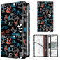 Premium Car Registration and Insurance Card Holder, Cute PU Leather Car Document Holder, Vehicle Glove Box Car Organizer with Magnetic Closure for Driver License, Cards Neon Gamer Pattern - color: Neon Gamer Pattern