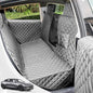 Dog Seat Covers for Tesla Model 3 & Y Back Seat with 2 Pack Door Protectors, 100% Waterproof Dog Hammock for Tesla with Mesh Window & Headrest Protection Prevents Scratches and Scuffs (Gray)