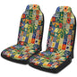 Floral Patchwork Quilt Universal Car Seat Cover Automotive Seat Covers Compatible Universal Fit for SUV Van Trucks - size: Frontseat2PCS