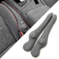 Inflatable Car Seat Gap Filler Strip - 2Pcs Suede Foldable Seat Gap Plug Blocker,Stop Dropping Items,Soft Interior Accessories for All Cars (Gray) - color: Gray