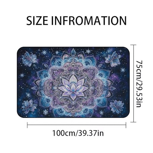Universal Car Trunk Mat, All Weather Trunk Protection Cargo Liner, Stylish Vehicle Interior Accessories, Durable Cargo Mat Rear Trunk Line Suitable for Most Car (Mystical Mandala Style, 29" x 39") - color: Mystical Mandala Style