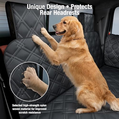 Surfcabin Truck Back Seat Extender for Dogs – Waterproof Full Size Pickup Pet Seat Cover with Door Protection, Hard Bottom Holds 420 lbs Dog Hammock for F150, RAM 1500 & More - size: Fit for Fullsize Trucks