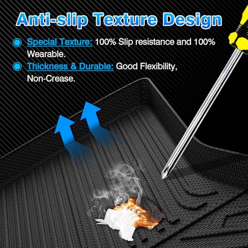 Civic Cargo Liner - Trunk Mat for Honda Civic 2006-2011, All Weather Cargo Mat for Civic Accessories, Heavy Duty Car Mats, Car Accessories - size: 1)Honda Civic 2006-2011