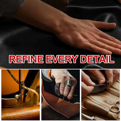 HAOTULE New Nappa Leather car Steering Wheel Cover, Anti-Slip, Safety, Soft, Breathable Full Surround Universal 15 inch Black - color: Black-1