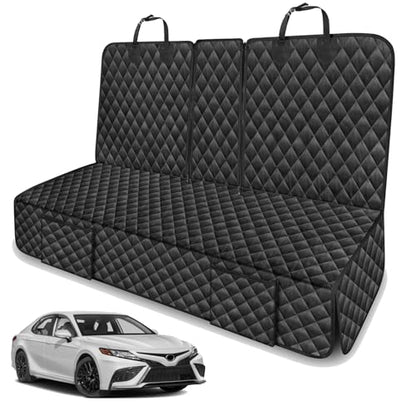 Dog Car Seat Cover for Back Seat Compatible with Toyota Camry Avalon Corolla Prius Accessories 2000-2025 2026, Waterproof & Non-Slip Car Pet Bench Rear Seat Covers