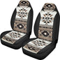 INSTANTARTS Aztec African Tribal 2 Piece Seat Cover Women Front Seat Protector Seat Dust Cover Auto Cover Washable Car Seat Dust Cover for Men - color: Aztec African Tribal