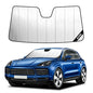 Windshield Sun Shade for Porsche Cayenne 2019-2026, Custom-fit Windshield Cover, Heat Insulation Shield, Protect Dashboard, Foldable Car Window Shades - Porsche Cayenne Accessories