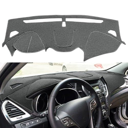Dash Cover Mat Custom Fit for Hyundai Santa Fe/Sport/XL Dashboard Cover Pad Carpet Protector F391 (Dark Gray) - color: Dark Gray