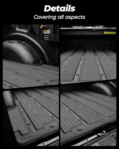 3W Truck Bed Mat for 2019-2025 2026 Chevrolet Chevy Silverado 1500/GMC Sierra 1500 (Only Fit 5.8FT Bed), Bed Liner for Chevy Silverado GMC Sierra 1500, Not Fit Optional CarbonPro Bed - size: 3. Chevy Silverado 1500|5.9FT|Truck Bed Mat