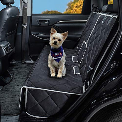 petalage Dog Car Seat Cover Waterproof 56” x 50“ for for Trucks Cars & SUVs Back Seat Heavy-Duty Nonslip Pet Car Seat Cover Protector - size: 56"Truck-gray edge
