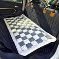Backseat Pet Bed Mat, Truck Plaid Dog Bed for Car Back Seat, Deluxe Dog Seat Covers, Non-Slip Travel Pet Mat, Fit for Backseat Extenders and Trucks SUVs (Bluegrey&White, 24.8x54 inch) - color: BlueGrey&White