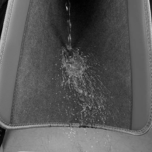 CAR PASS Waterproof Universal Fit Car Floor Mats, Car Mats Fit for SUV,Vans,sedans, Trucks,Set of 4pcs Car Carpet with Driver Heel Pad (All Gray) - color: All Gray