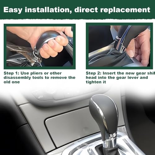 Automatic Gear Stick Shift Knob Fit for Buick Verano for GMC Opel Insignia Vauxhall Regal 2009-2017 Transmission Gear Shift Lever Knob Car Gear Shifter Knob Cover Head Handle Lever - color: Black