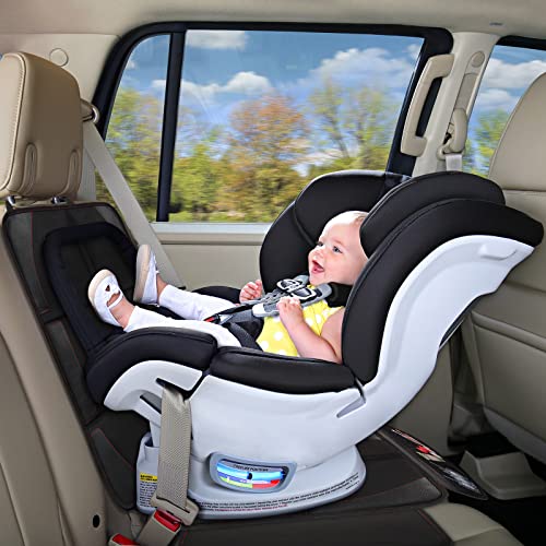 Car Seat Protector, 2 Pack, Thickest Padded 600D Fabric Padding, Waterproof, Durable, Anti Slip Backing, Child Seat Protection, Suitable for Babies, Toddlers, Children