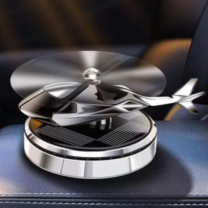 Car Air Fresheners with Solar Rotating Car Fragrance Diffuser Creative Car Perfume Decoration Car Dashboard Aromatherapy Ornament Solar Helicopter Perfume Ornament Home Office Desktop Decoration A