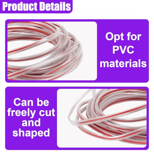 16Ft (5M) Car Door Edge Protector, Self-Adhesive Scratch Resistant U Shape Auto Door Edge Guard Decoration, Anti-Collision Car Doors Trim Strip Protector for Truck, SUV, Sedan (Clear-5M) - size: Clear-5M