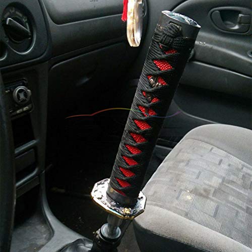 EZAUTO WRAP 15cm Gold Black Shift Knob Samurai Sword Alloy Katana with Adapter Universal